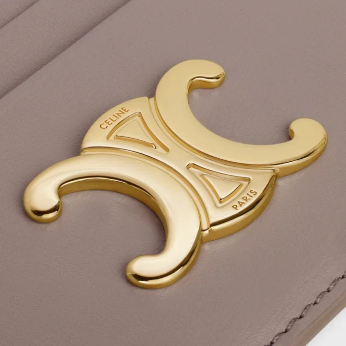 Porte-cartes Triomphe en cuir de veau brillant