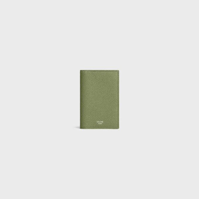 Porte-cartes vertical en cuir de veau grainé Porte-cartes vertical en cuir de veau grainé