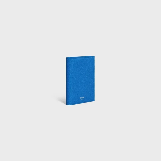 Porte-cartes vertical en cuir de veau grainé Porte-cartes vertical en cuir de veau grainé