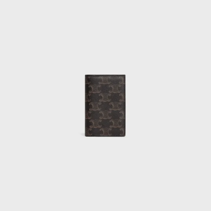 Porte-cartes vertical en Triomphe Canvas Porte-cartes vertical en Triomphe Canvas