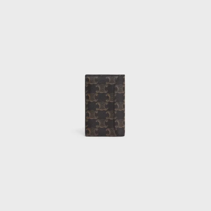 Porte-cartes vertical en Triomphe Canvas Porte-cartes vertical en Triomphe Canvas