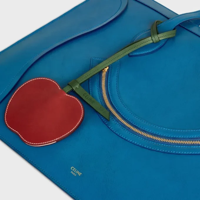 Porte-clés Apple en cuir d&rsquo;agneau lisse