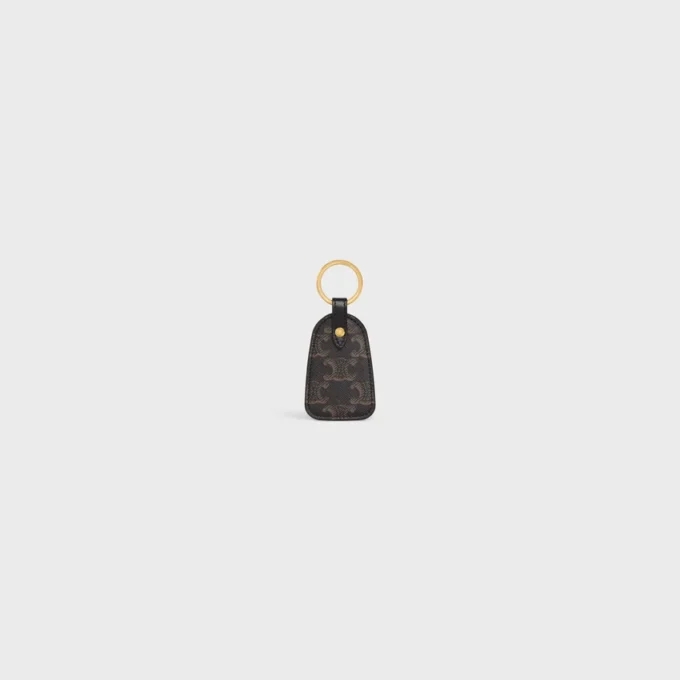 Porte-clés en Triomphe Canvas et cuir de veau Porte-clés en Triomphe Canvas et cuir de veau