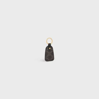 Porte-clés en Triomphe Canvas et cuir de veau