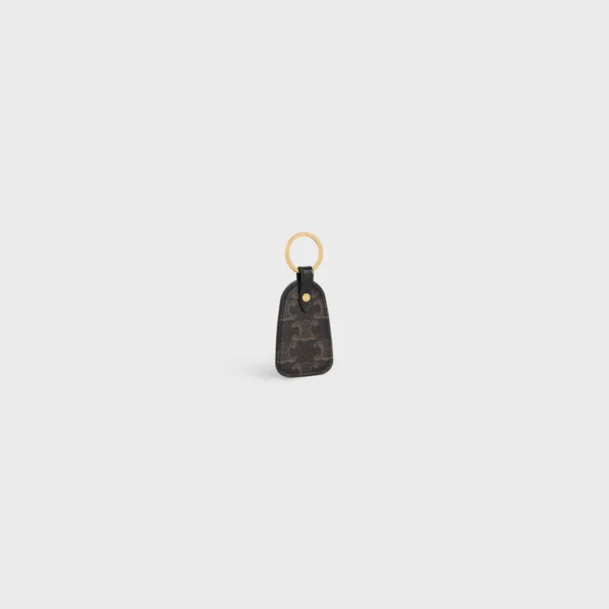 Porte-clés en Triomphe Canvas et cuir de veau Porte-clés en Triomphe Canvas et cuir de veau