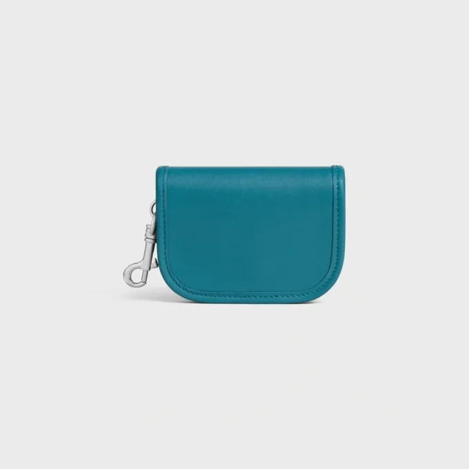 Porte-clés Nano Besace Triomphe en cuir de veau lisse Porte-clés Nano Besace Triomphe en cuir de veau lisse