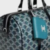 Porte-clés Nano Besace Triomphe en cuir de veau lisse Porte-clés Nano Besace Triomphe en cuir de veau lisse