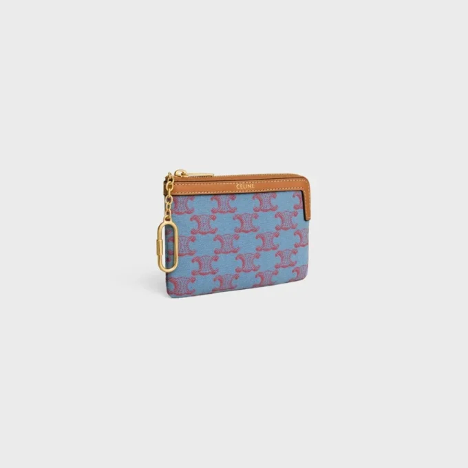 Porte-monnaie en textile avec motif Triomphe sur toute la surface Porte-monnaie en textile avec motif Triomphe sur toute la surface