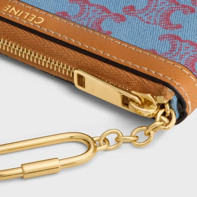 Porte-monnaie en textile avec motif Triomphe sur toute la surface Porte-monnaie en textile avec motif Triomphe sur toute la surface