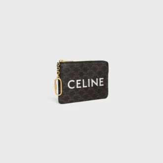 Porte-monnaie en Triomphe Canvas avec imprimé CELINE
