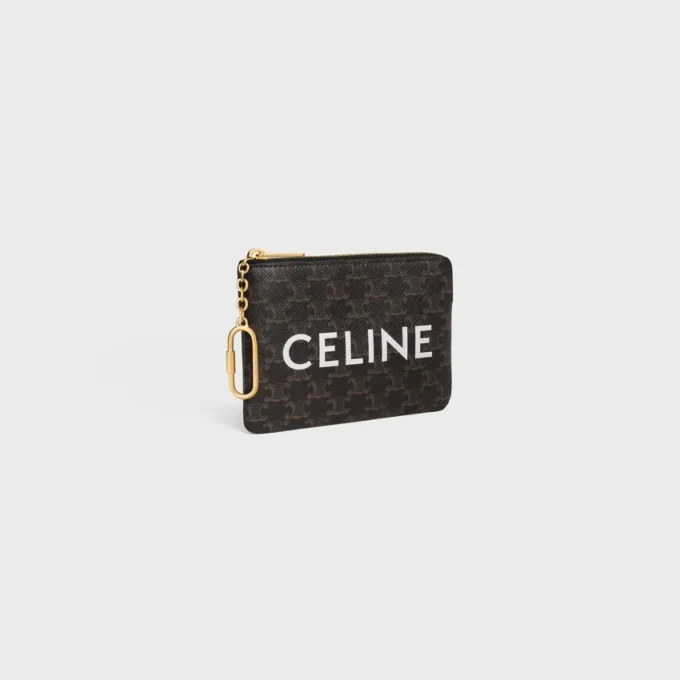 Porte-monnaie en Triomphe Canvas avec imprimé CELINE Porte-monnaie en Triomphe Canvas avec imprimé CELINE