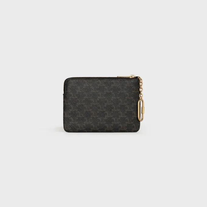 Porte-monnaie en Triomphe Canvas avec imprimé CELINE Porte-monnaie en Triomphe Canvas avec imprimé CELINE