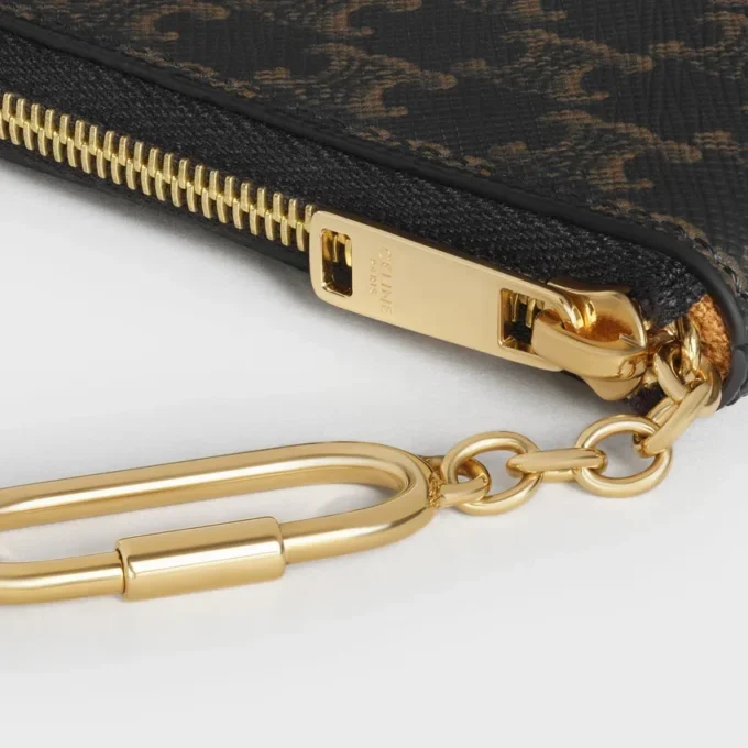 Porte-monnaie en Triomphe Canvas avec imprimé CELINE Porte-monnaie en Triomphe Canvas avec imprimé CELINE