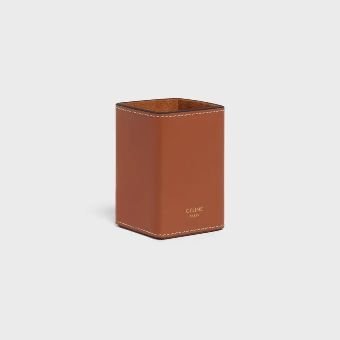 Porte-parfum 100 ml en cuir de veau