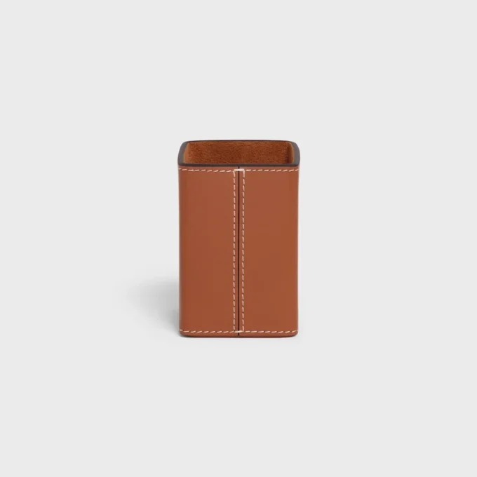 Porte-parfum 100 ml en cuir de veau