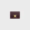Portefeuille compact avec compartiment à monnaie Triomphe en cuir de veau brillant Portefeuille compact avec compartiment à monnaie Triomphe en cuir de veau brillant