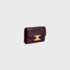 Portefeuille compact avec compartiment à monnaie Triomphe en cuir de veau brillant Portefeuille compact avec compartiment à monnaie Triomphe en cuir de veau brillant