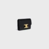 Portefeuille compact avec compartiment à monnaie Triomphe en cuir de veau brillant Portefeuille compact avec compartiment à monnaie Triomphe en cuir de veau brillant