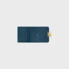 Portefeuille compact avec compartiment à monnaie Triomphe en cuir de veau brillant Portefeuille compact avec compartiment à monnaie Triomphe en cuir de veau brillant