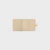 Portefeuille compact avec compartiment à monnaie Triomphe en cuir de veau brillant