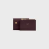 Portefeuille compact avec compartiment à monnaie Triomphe en cuir de veau brillant Portefeuille compact avec compartiment à monnaie Triomphe en cuir de veau brillant