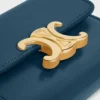 Portefeuille compact avec compartiment à monnaie Triomphe en cuir de veau brillant Portefeuille compact avec compartiment à monnaie Triomphe en cuir de veau brillant
