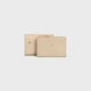 Portefeuille compact avec compartiment à monnaie Triomphe en cuir de veau brillant