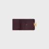 Portefeuille compact avec compartiment à monnaie Triomphe en cuir de veau brillant Portefeuille compact avec compartiment à monnaie Triomphe en cuir de veau brillant