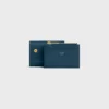 Portefeuille compact avec compartiment à monnaie Triomphe en cuir de veau brillant Portefeuille compact avec compartiment à monnaie Triomphe en cuir de veau brillant