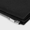 Portefeuille compact en cuir de veau grainé Portefeuille compact en cuir de veau grainé