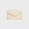 Portefeuille enveloppe à chaîne en cuir de veau brillant Portefeuille enveloppe à chaîne en cuir de veau brillant