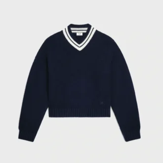 Pull à col en V en cachemire