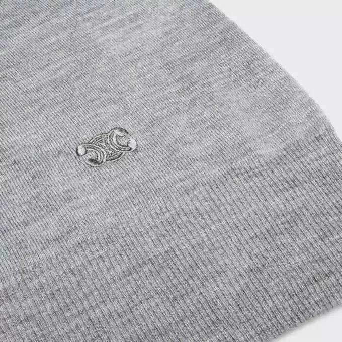 Pull à col rond en cachemire fin