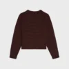 Pull à col rond en cachemire sans coutures