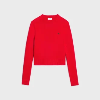 Pull à col rond en laine et cachemire