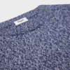 Pull à col rond en laine et cachemire
