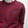 Pull à col rond en laine et cachemire