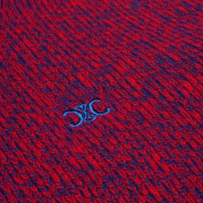 Pull à col rond en laine et cachemire