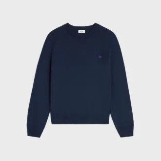 Pull à col rond en laine fine