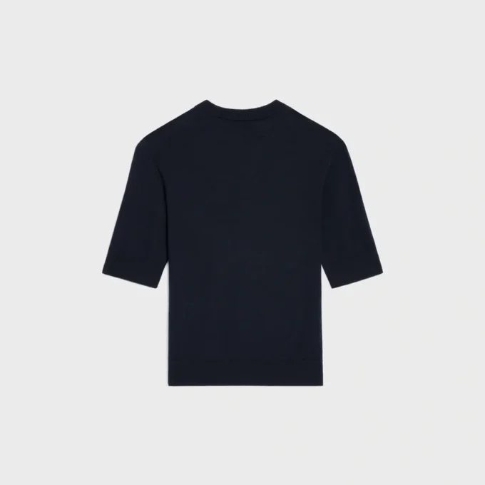 Pull à col rond en laine fine