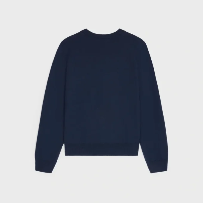 Pull à col rond en laine fine
