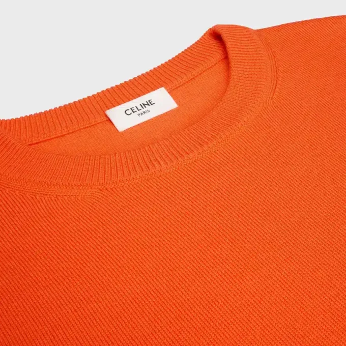 Pull à col rond en laine fine