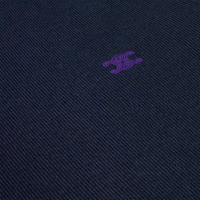 Pull à col rond en laine fine