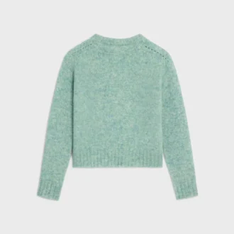 Pull à col rond en laine Shetland