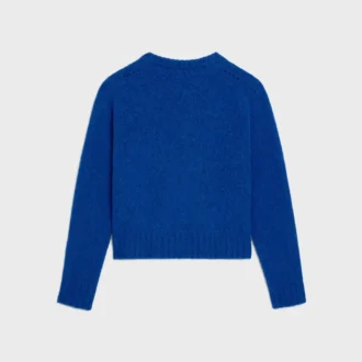 Pull à col rond en laine Shetland