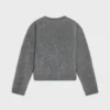 Pull à col rond en mohair brossé Pull à col rond en mohair brossé