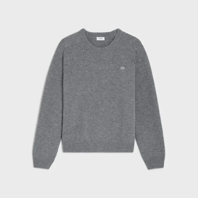 Pull à col rond Triomphe en laine et cachemire