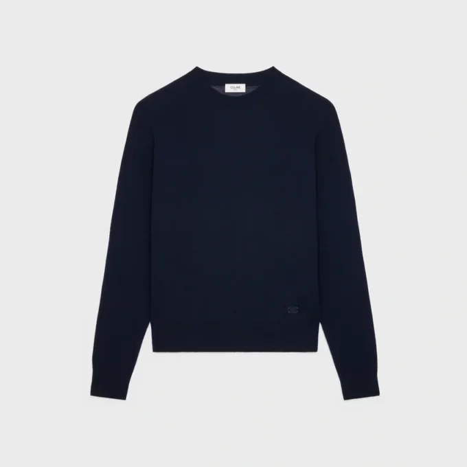 Pull à col rond Triomphe en laine fine