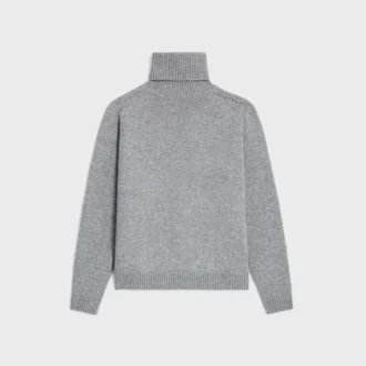 Pull à col roulé en cachemire sans coutures