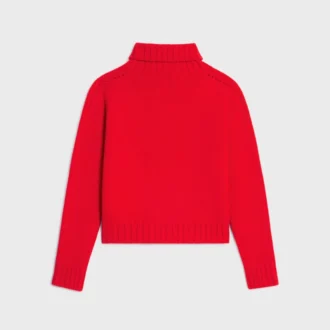 Pull à col roulé en cachemire sans coutures